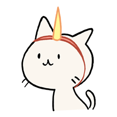 墨汁手描きネコ