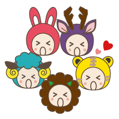 かわいい　どうぶつたち "日常”
