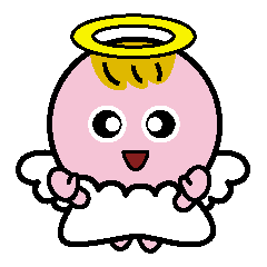 天使と悪魔の仲良しスタンプ