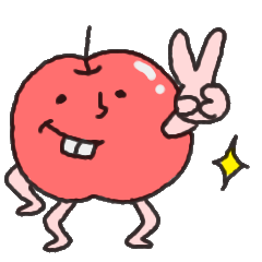 キモカワ!りんご君