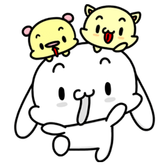 福ちゃんスタンプでがんばる