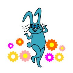 顔芸ウサギのMr.ブルー