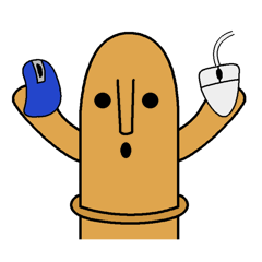 マウスで描いたハニワ