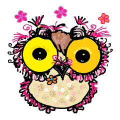 Happy owl family