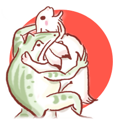 鳥獣 日常画