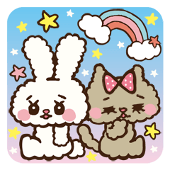 うさぎとねこのファンタジー