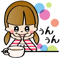 女の子とウサギ(日本語)