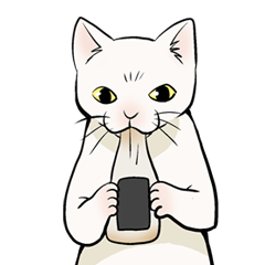 猫又の「何食べたい？」スタンプ