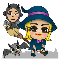 魔女と悪魔と蝙蝠と
