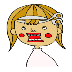 美容師(女性)スタンプ