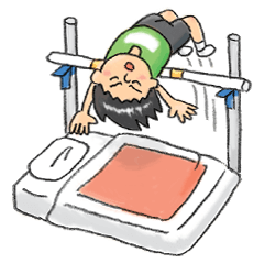 おやすみのときのスタンプ