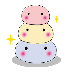 家族で使えるスタンプ(丸っこいもの)