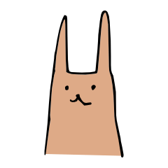 無口なうさぎさん