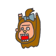 チンパンジーのリボンちゃん