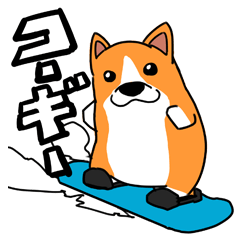 コーギースタンプ(part2,冬)