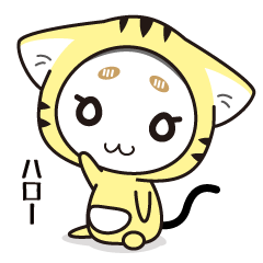 フード 猫 × うさぎ