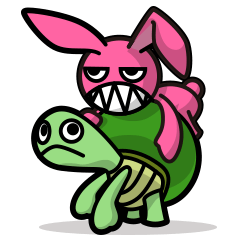 ウサギのリリーとカメのフランク