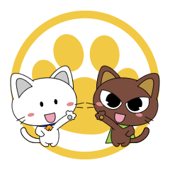 2匹のネコちゃんと!