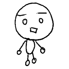 ボールペンで描いた