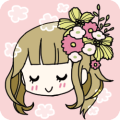 おんなのこスタンプ