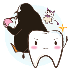 ぺんぎん歯科の歯スタンプ