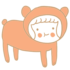 Girl, Bear(?)