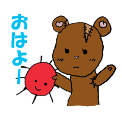 ぬいぐるみのパッチ＆ピコ