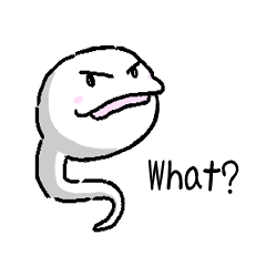 Tadpole(albino) Stickers English ver