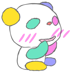 総天然色パンダ!