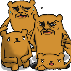 くま、キュート時々ダンディ。