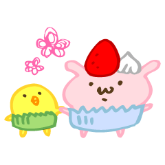 カップケーキうさぎのカッピ&パックン