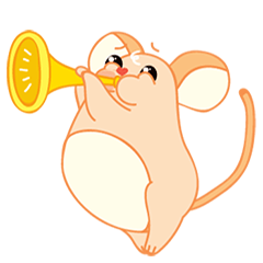 ぽっちゃりかわいいネズミのミッジー