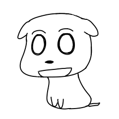 ぺたんこわんこ