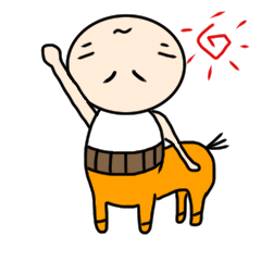 馬おやじスタンプ。