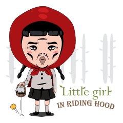 Little girl in Riding Hood