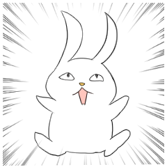 全身全霊うさぎ