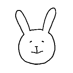 丁寧なうさぎ