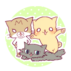メシ待ちモンタ！！(３ねこスタンプ)