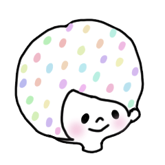 Slightly colorful sticker 2