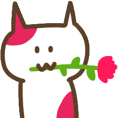 猫に挿し色