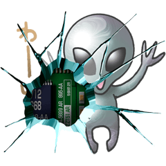 スマホ穴(宇宙人)