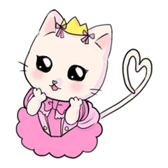 ドキドキねこ姫スタンプ