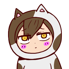 ジンメン猫のぶち丸。