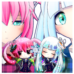 花の中学生、桜色イチゴ姫と雪色リリー姫