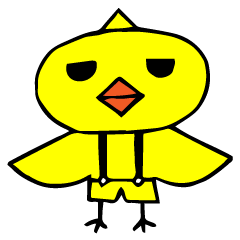 服着た鳥くん