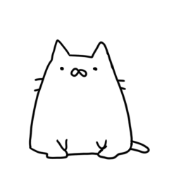 ゆるゆるしろねこ