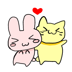 うさぎちゃんとねこさん