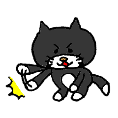黒猫のミーちゃん