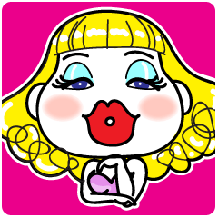 ☆ハニーちゃん2☆Happyスタンプ　日本語版