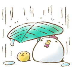 にわとり親子